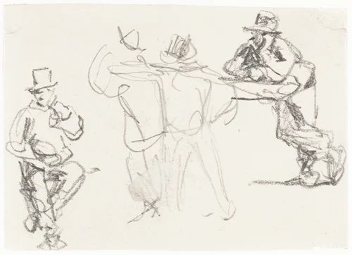 Studies of a Male Figure by William Henry Hunt, drawing, 1790-1864