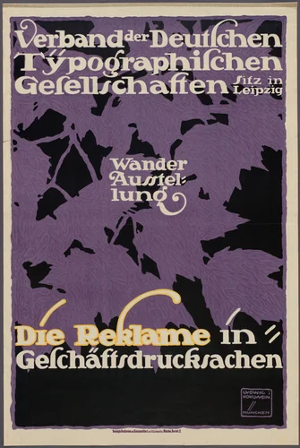Verband der Deutschen Typographischen Gesellschaften by Ludwig Hohlwein, design, 1913