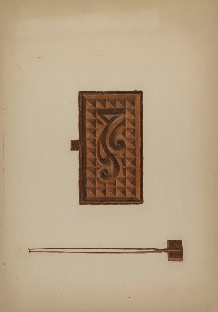 Waffle Iron by Ralph Russell, index of american design, 1941