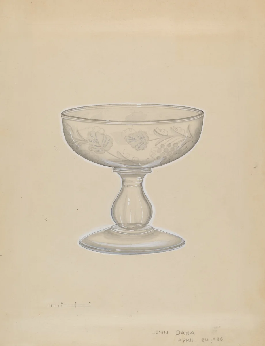 Compote by John Dana, index of american design, 1936