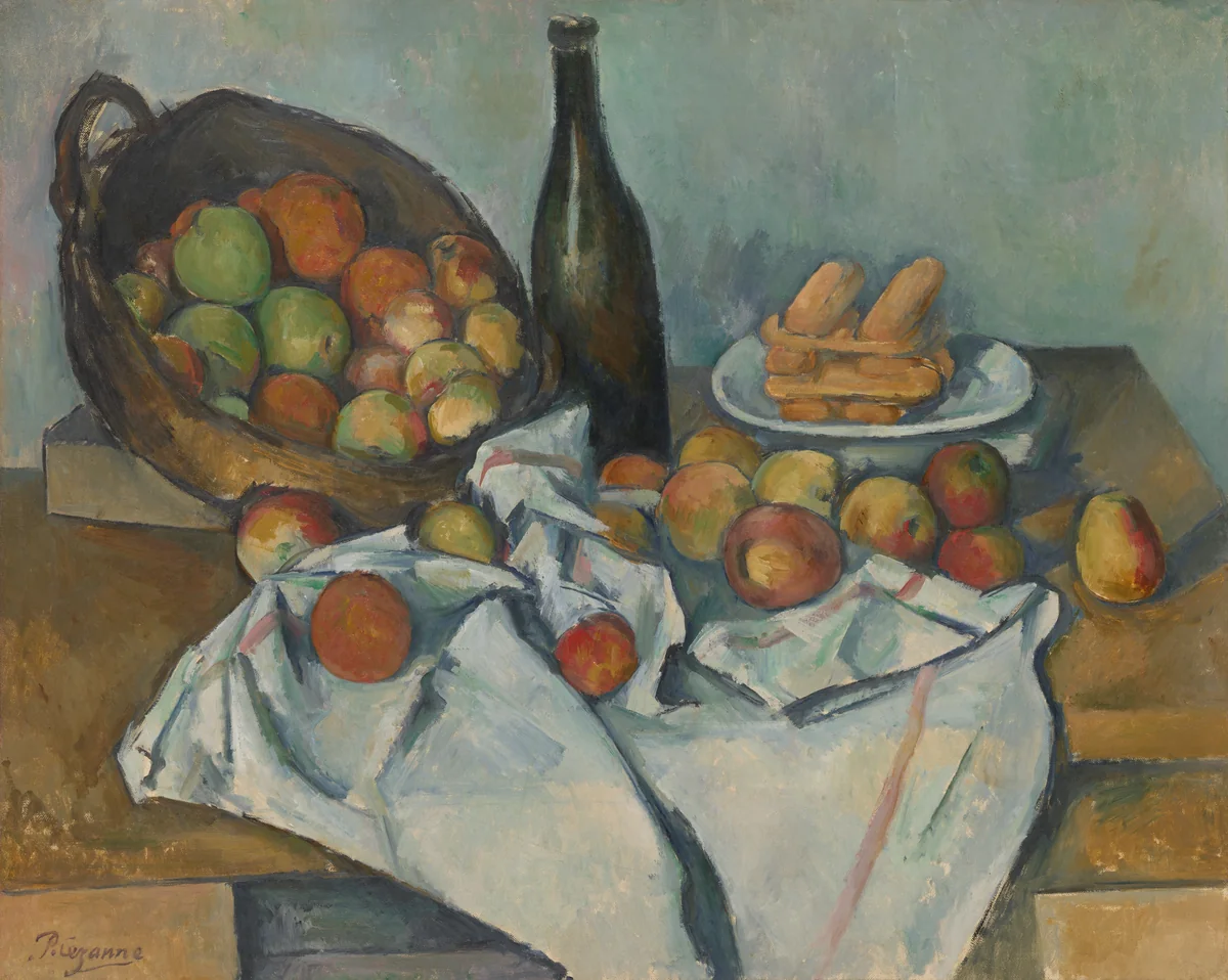 The Basket of Apples by Paul Cezanne, painting, 1887-1900