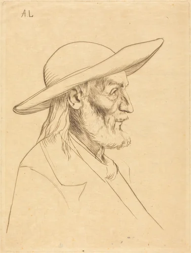 Breton Peasant (Paysan breton) by Alphonse Legros, print, 1837-1911
