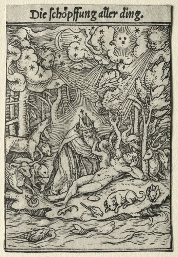 The Creation by Hans Holbein the Younger, print, 1521-1531