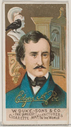Edgar Allan Poe, from the series Great Americans (N76) for Duke brand cigarettes by W. Duke, Sons & Co., print, 1888