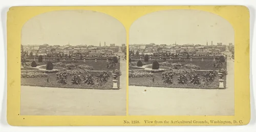 View from the Agricultural Grounds, Washington, D.C. by Kilburn Brothers, photograph, 1855-1875