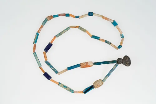 Necklace Strung with Indigenous and Imported Beads by Chancay and Colonial Peru, other, 1000-1600
