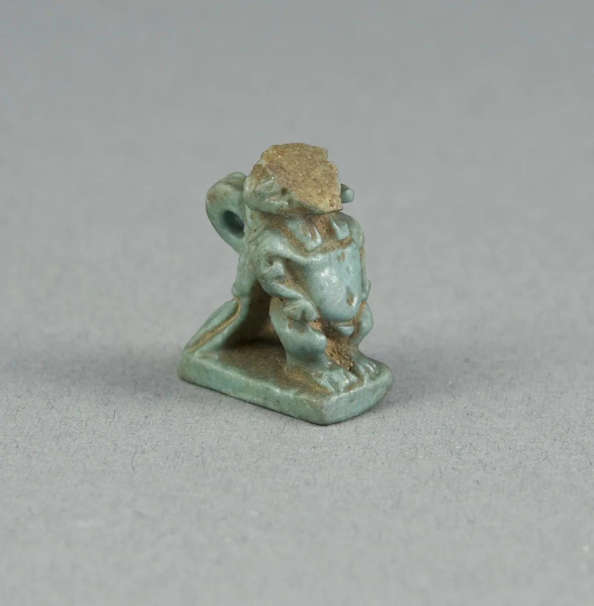 Amulet of a Hybrid Deity (Body of Dwarf, Ram Head, Bird Wings and Tail) by Egyptian, metalwork, -664--332