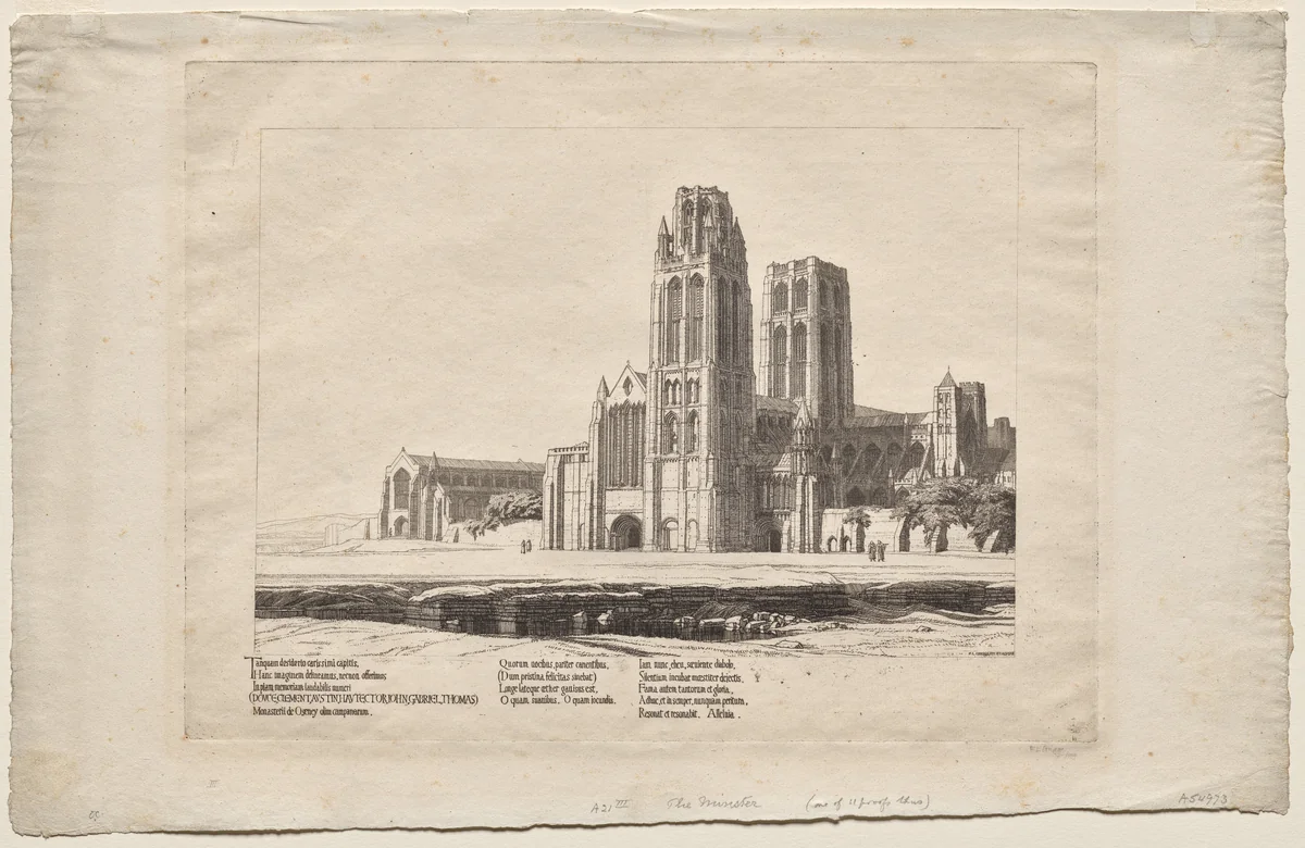 The Minster by Frederick Landseer Maur Griggs, print, 1918