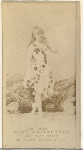 Card Number 502, Theo, from the Actors and Actresses series (N145-7) issued by Duke Sons & Co. to promote Duke Cigarettes by W. Duke, Sons & Co., photograph, 1880-1889
