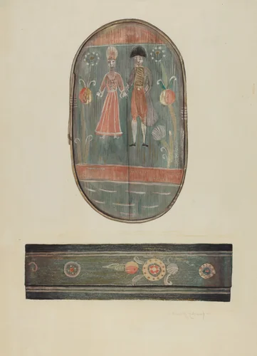 Bride Box by Elmer R. Kottcamp, index of american design, 1935-1942