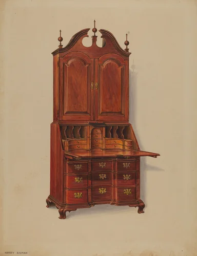 Block-front Desk by Harry Eisman, index of american design, 1937