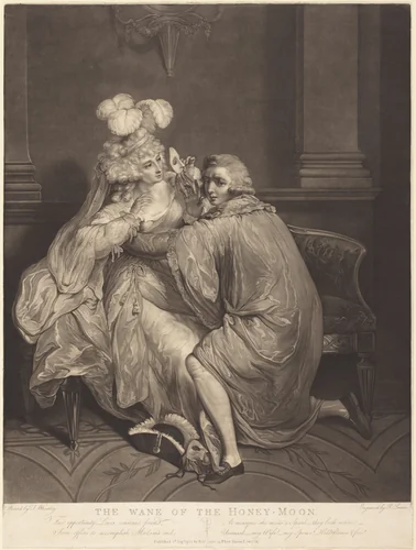 The Wane of the Honeymoon by Robert Laurie; Francis Wheatley, print, 1789