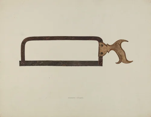 Saw by Edward Unger, index of american design, 1938