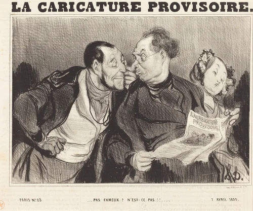 Pas fameux? N'est-ce pas!!... by Honoré Daumier, print, 1839