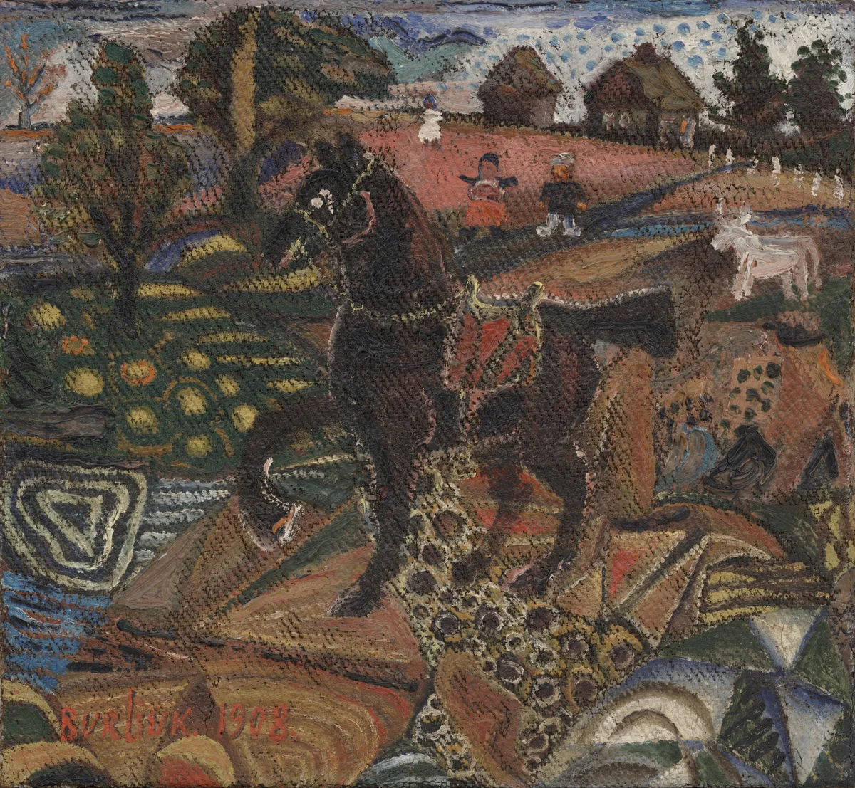 Untitled by David Burliuk, painting, 1908