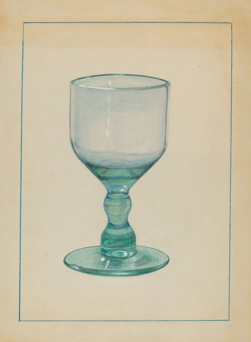 Glass by S. Brodsky, index of american design, 1935-1942