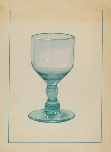 Glass by S. Brodsky, index of american design, 1935-1942