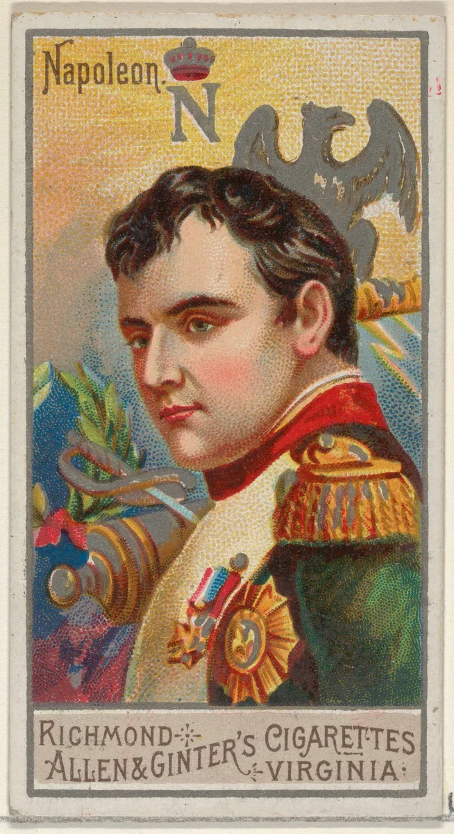Napoleon Bonaparte, from the Great Generals series (N15) for Allen & Ginter Cigarettes Brands by Allen & Ginter, print, 1888