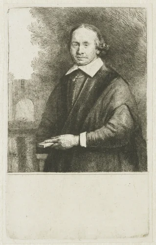 Jan Antonides van der Linden by Rembrandt van Rijn, print, 1665