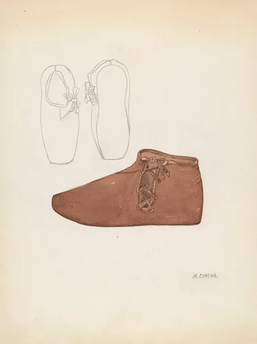 Child's Shoe by Margaret Concha, index of american design, 1936