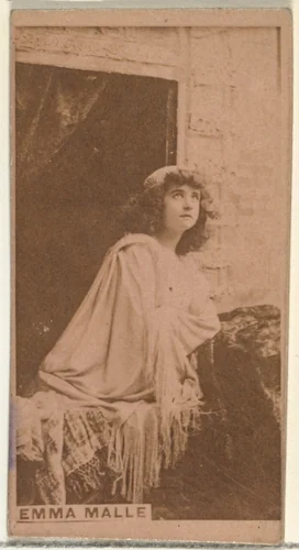 Emma Malle, from the Actors and Actresses series (N145-8) issued by Duke Sons & Co. to promote Duke Cigarettes by W. Duke, Sons & Co., photograph, 1890-1895
