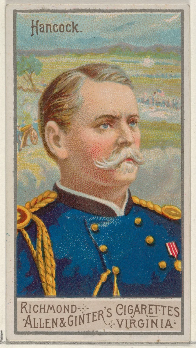 Winfield Scott Hancock, from the Great Generals series (N15) for Allen & Ginter Cigarettes Brands by Allen & Ginter, print, 1888