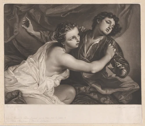 Joseph and Potiphar's Wife by Joseph Adrianus Clarot, print, 1793