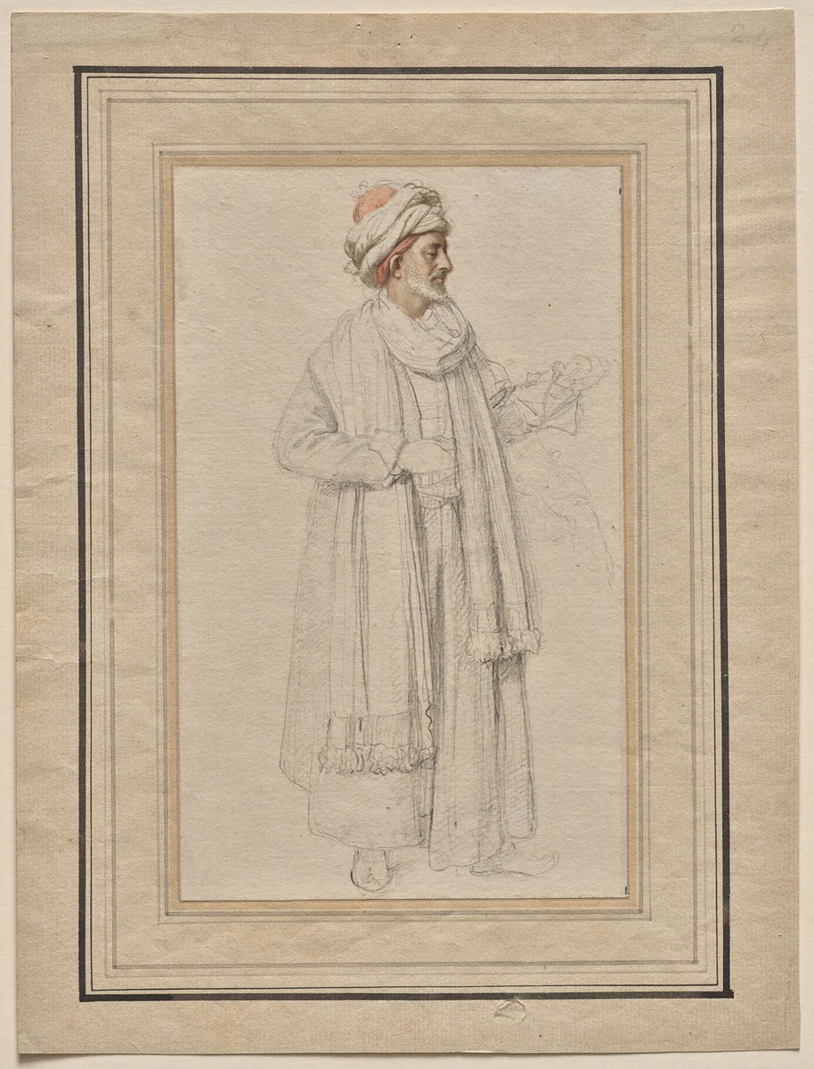 Sidi Hadji Abdurrahman Adja (1720–1792) by Richard Cosway, drawing, 1786