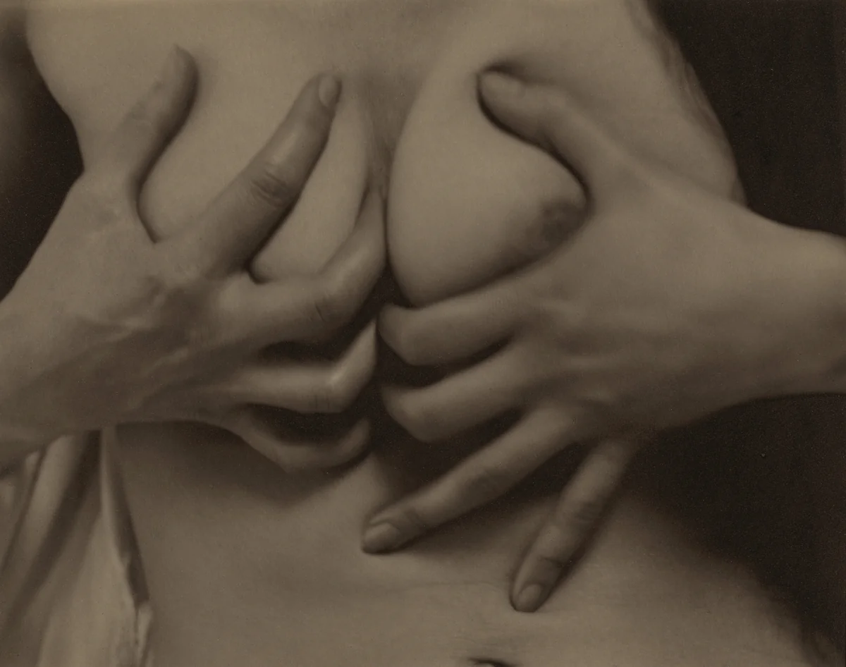 Georgia O'Keeffe—Hands and Breasts by Alfred Stieglitz, photograph, 1919