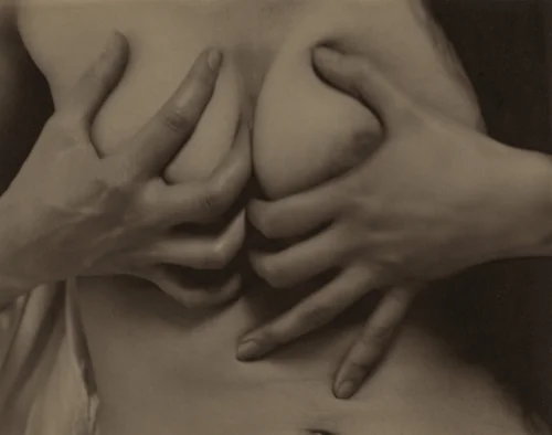Georgia O'Keeffe—Hands and Breasts by Alfred Stieglitz, photograph, 1919