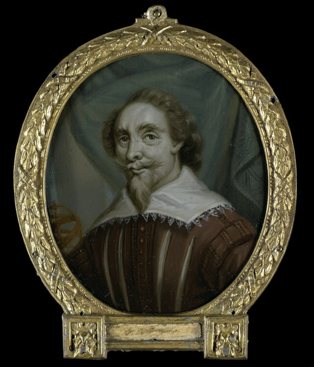 Portrait of Petrus Baard, Physician and Poet from Leeuwarden by Arnoud van Halen, painting, 1700-1732