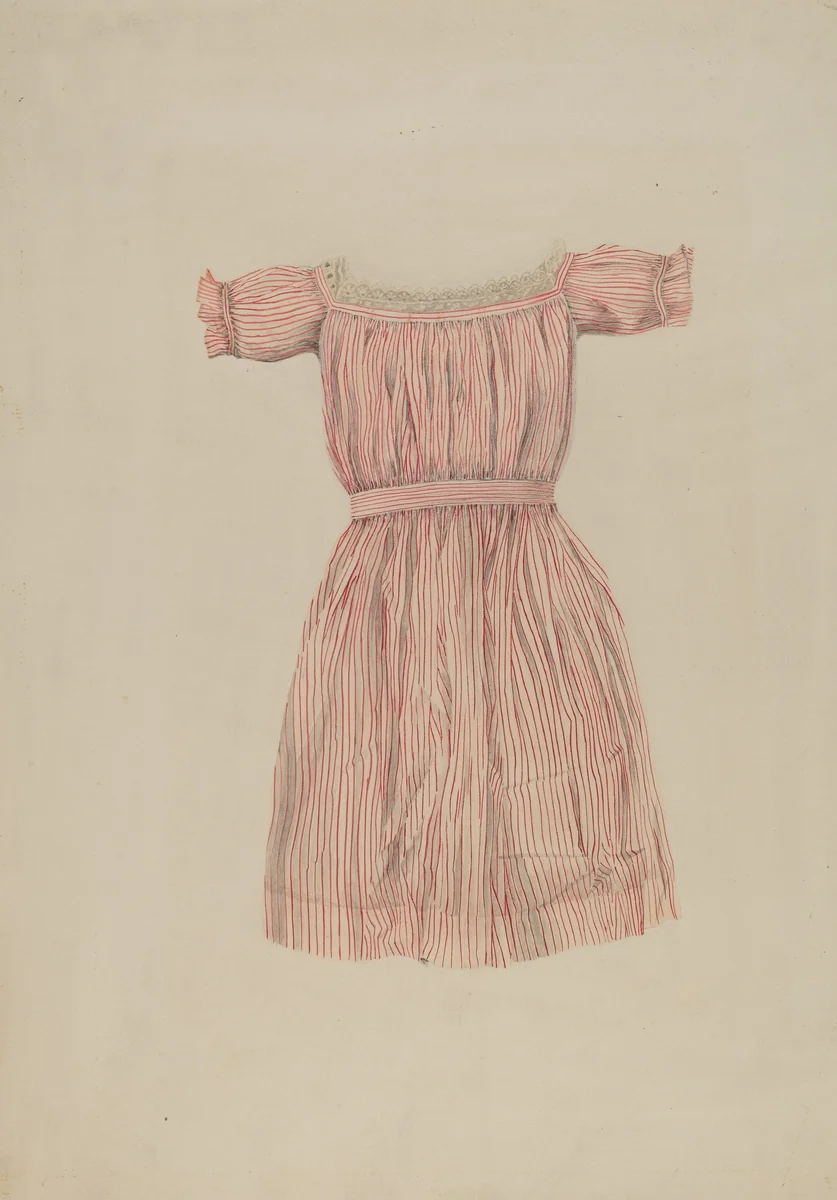 Child's Dress by Lucien Verbeke, index of american design, 1937
