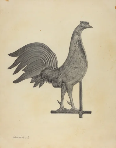 Weather Vane Finial by Helen Hobart, index of american design, 1938