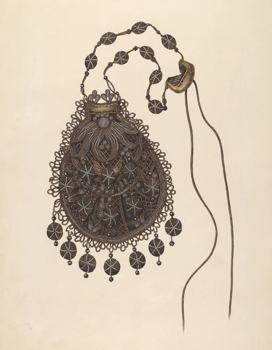 Beaded Handbag by Ray Price, index of american design, 1938