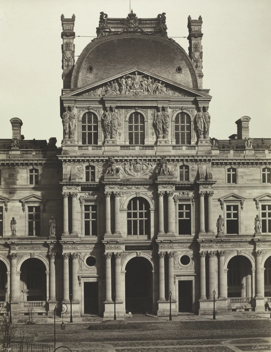 Pavilion Richelieu, Louvre, Paris by Édouard Baldus, photograph, 1856-1857