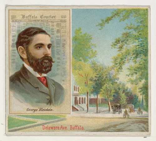 George Bleistein, Buffalo Courier, from the American Editors series (N35) for Allen & Ginter Cigarettes by Allen & Ginter, print, 1887