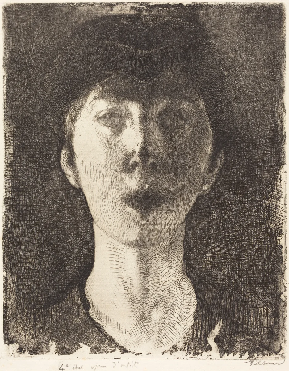 Queen Elisabeth of Belgium (La Reine Élisabeth de Belgique) by Albert Besnard, print, 1917