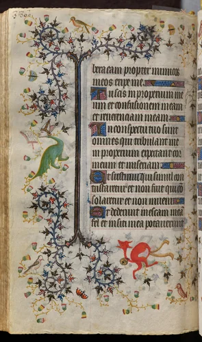 Hours of Charles the Noble, King of Navarre (1361-1425): fol. 188v, Text by Master of the Brussels Initials and Associates, book, 1400-1410