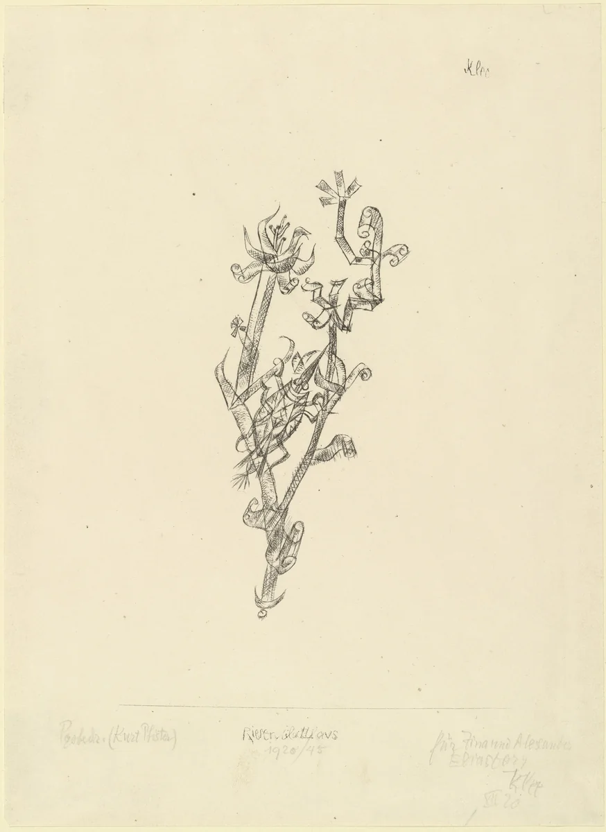 Giant Aphid (Riesenblattlaus) for the illustrated book Deutsche Graphiker der Gegenwart by Paul Klee, print, 1920