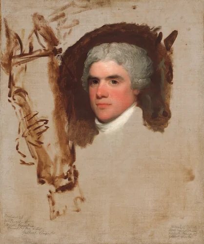 John Bill Ricketts by Gilbert Stuart, painting, 1795-1799
