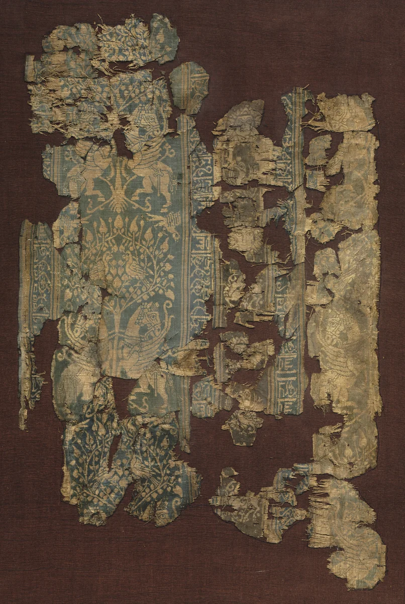 Silk fragment by Unknown, textile, 1100-1199