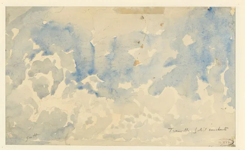 Wolkenstudies by Paul Huet, drawing, 1813-1869