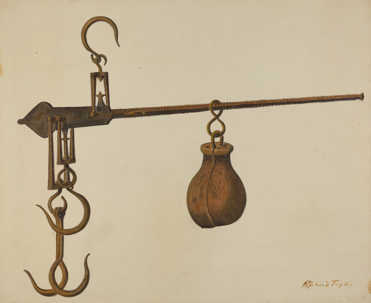 Weighing Scale by Richard Taylor, index of american design, 1938