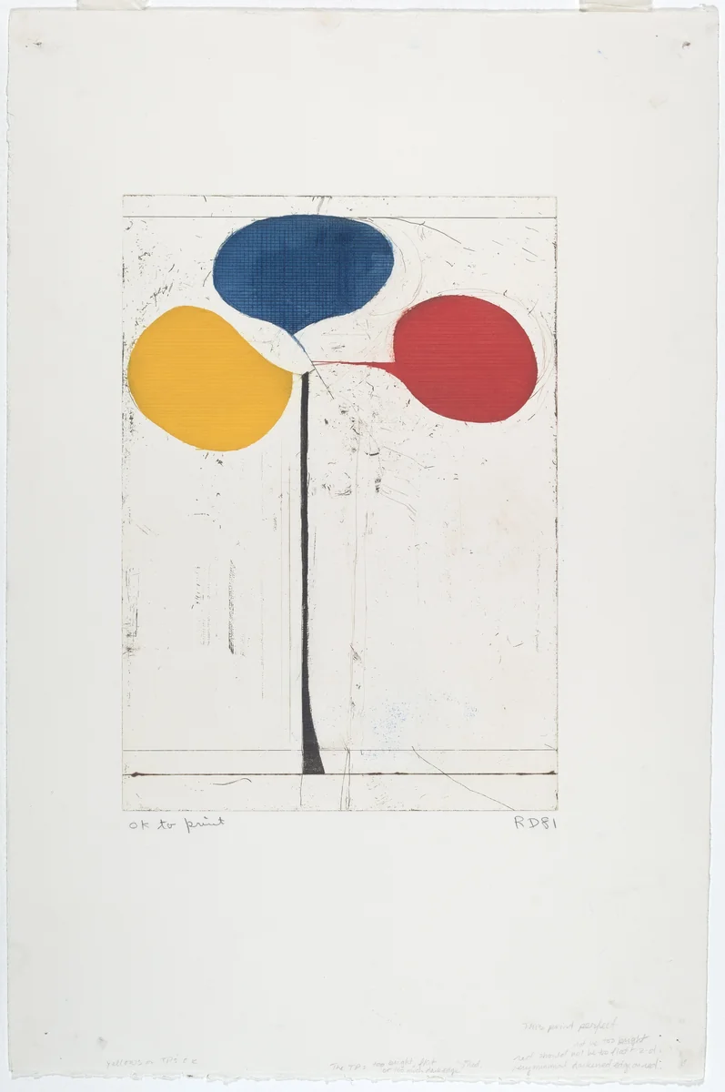 Tri-Color by Richard Diebenkorn, print, 1981