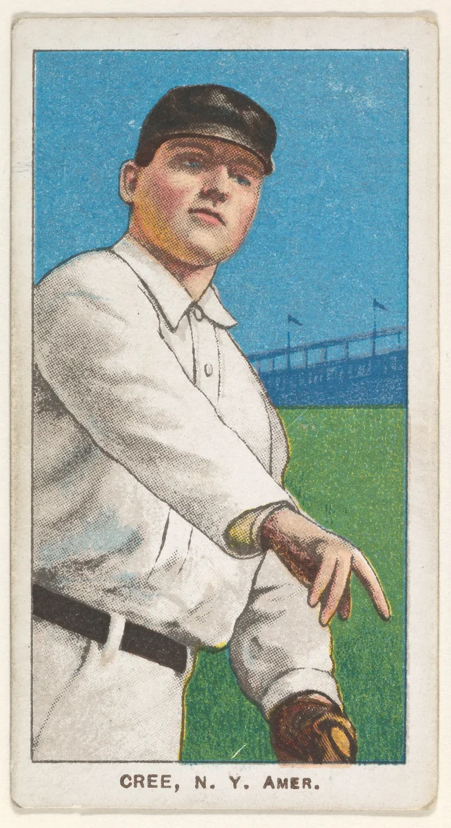 Cree, New York, American League, from the White Border series (T206) for the American Tobacco Company by American Tobacco Company, print, 1909-1911