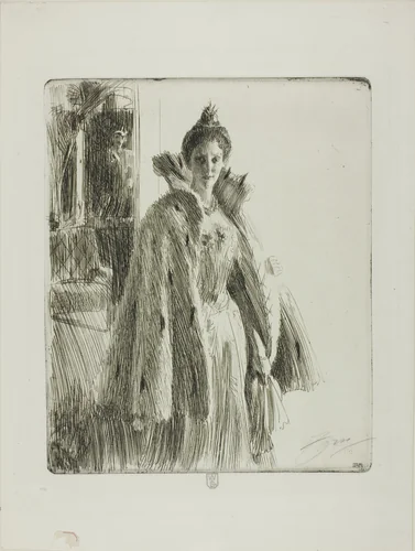 H. R. H. Princess Ingeborg of Sweden II by Anders Zorn, print, 1900