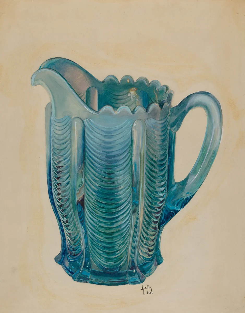 Water Pitcher by Ralph Atkinson, index of american design, 1936