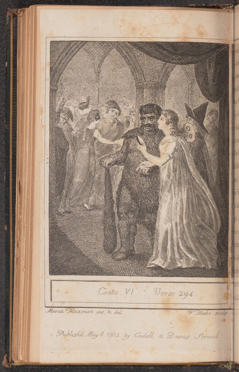 Canto IV, Verse 294 by William Blake, print, 1803