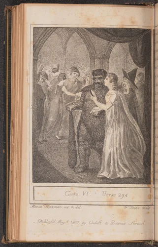 Canto IV, Verse 294 by William Blake, print, 1803