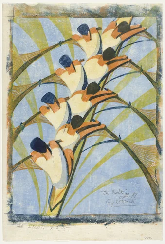 The Eight by Cyril Edward Power, print, 1930